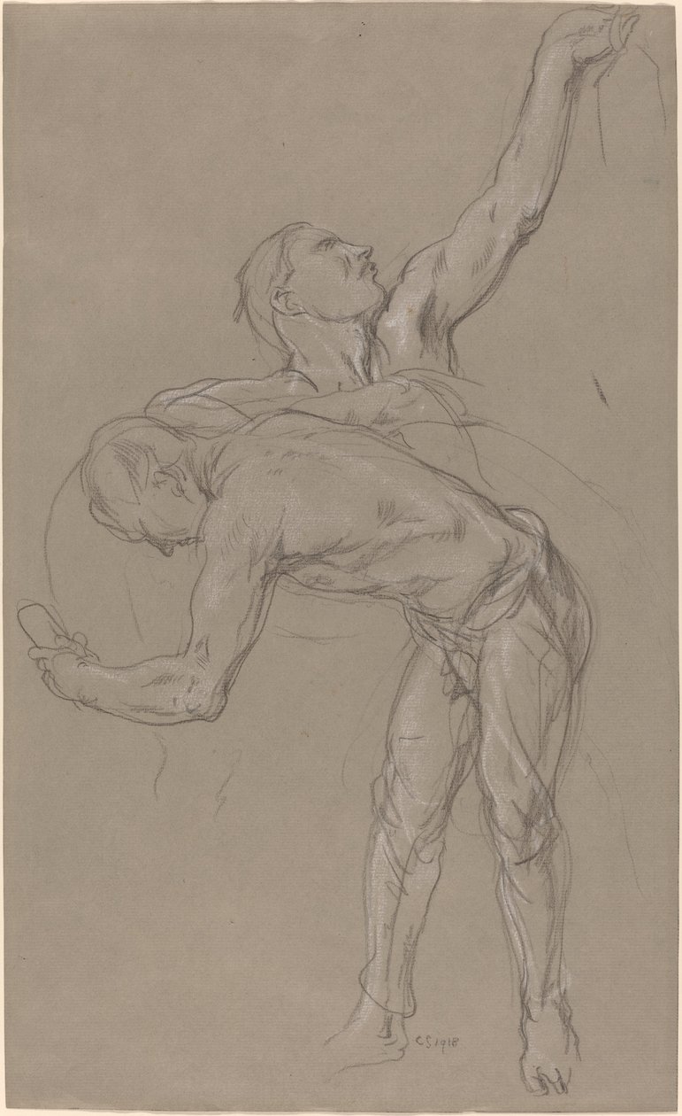 Two Male Figures: Study for 
