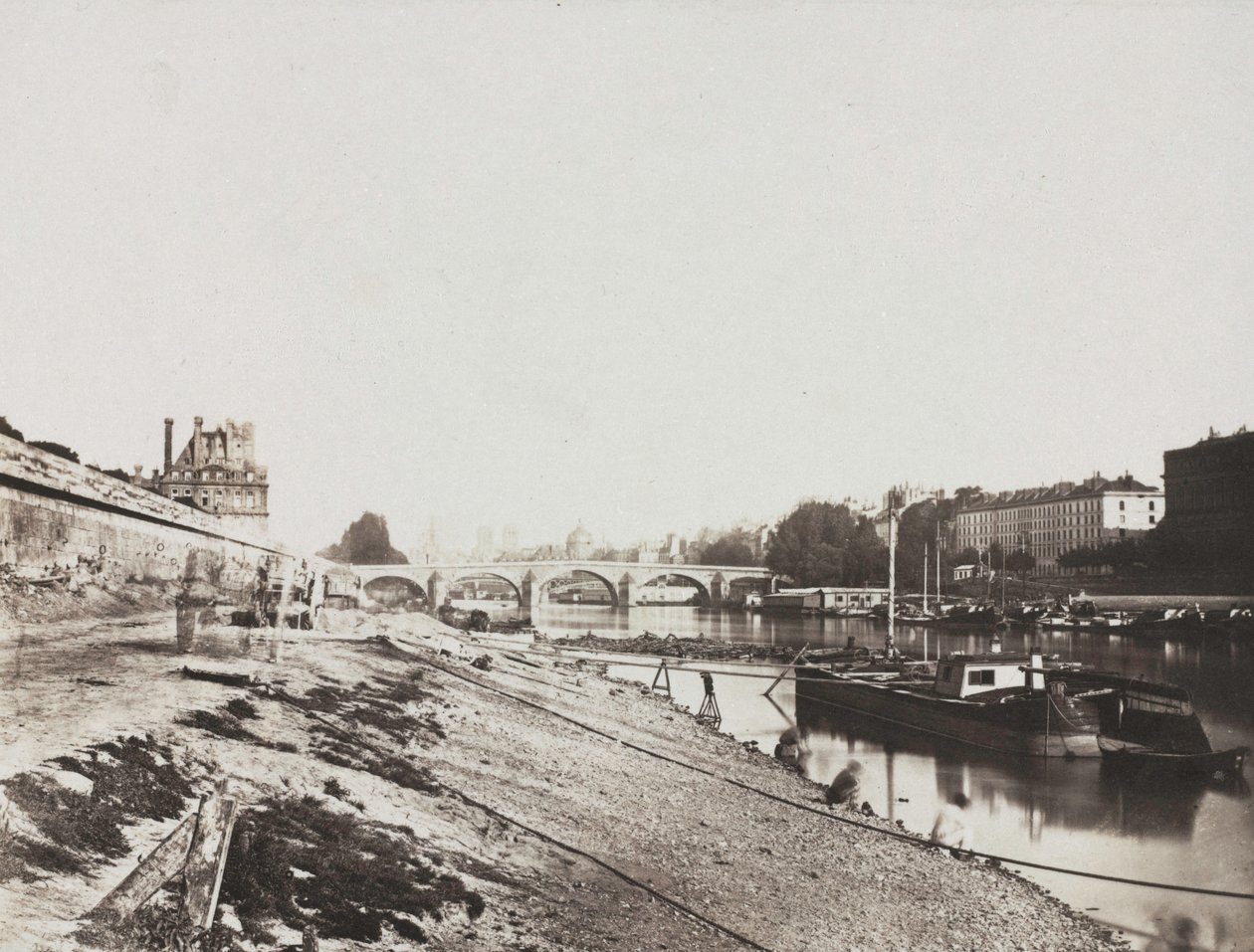 View from the Pont de la Concorde, 1852 by Charles Henri Plaut