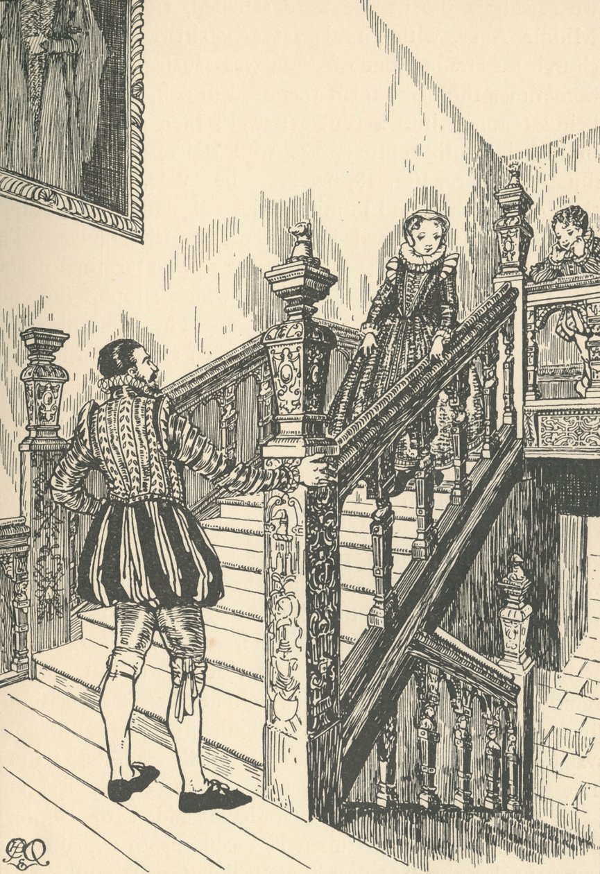 16th-Century Staircase by Charles Henry Bourne Quennell