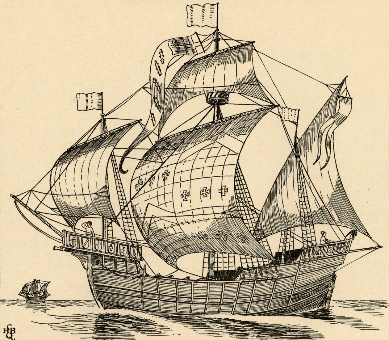 A Ship of the Time of Christopher Columbus by Charles Henry Bourne Quennell