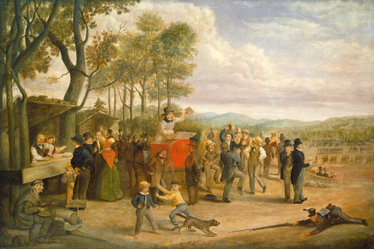 Muster Day, 1843 or after by Charles Henry Granger