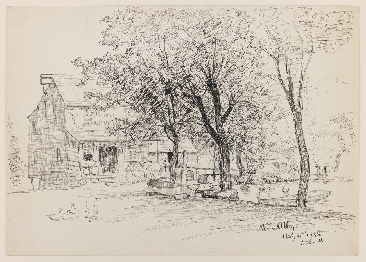 At the Alley, 21st August, 1882 by Charles Henry Miller