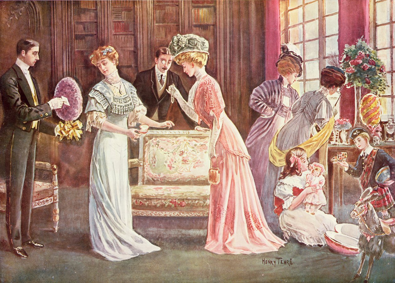 Easter Eggs in Town, 1908 by Charles Henry Tenre