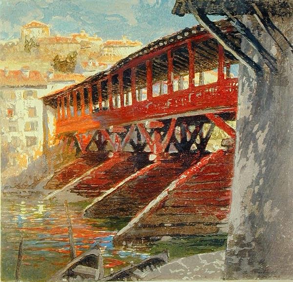 Ponte degli Alpini, Bassano del Grappa by Charles Hodge Mackie