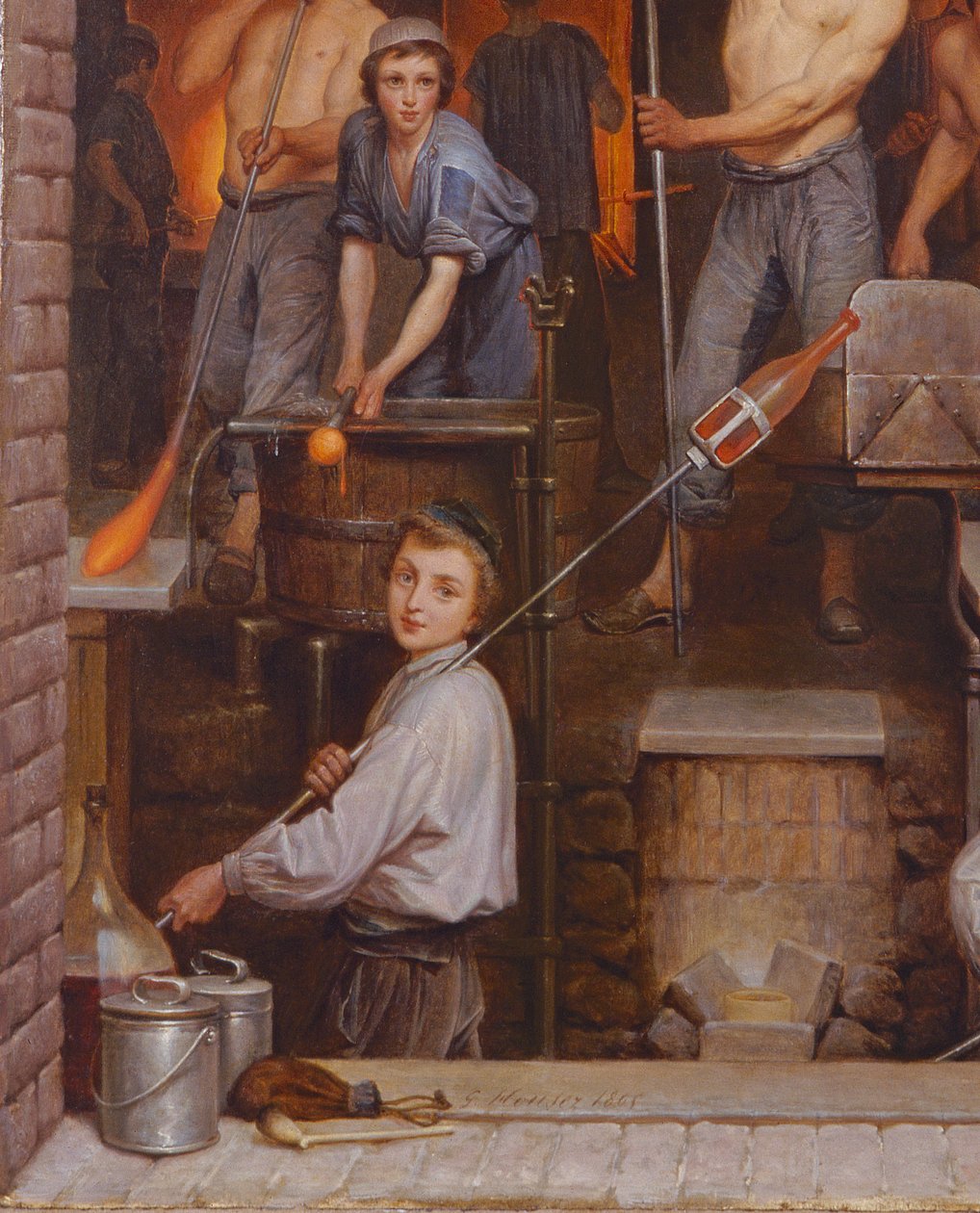 Interior of a Furnace (detail) by Charles Housez