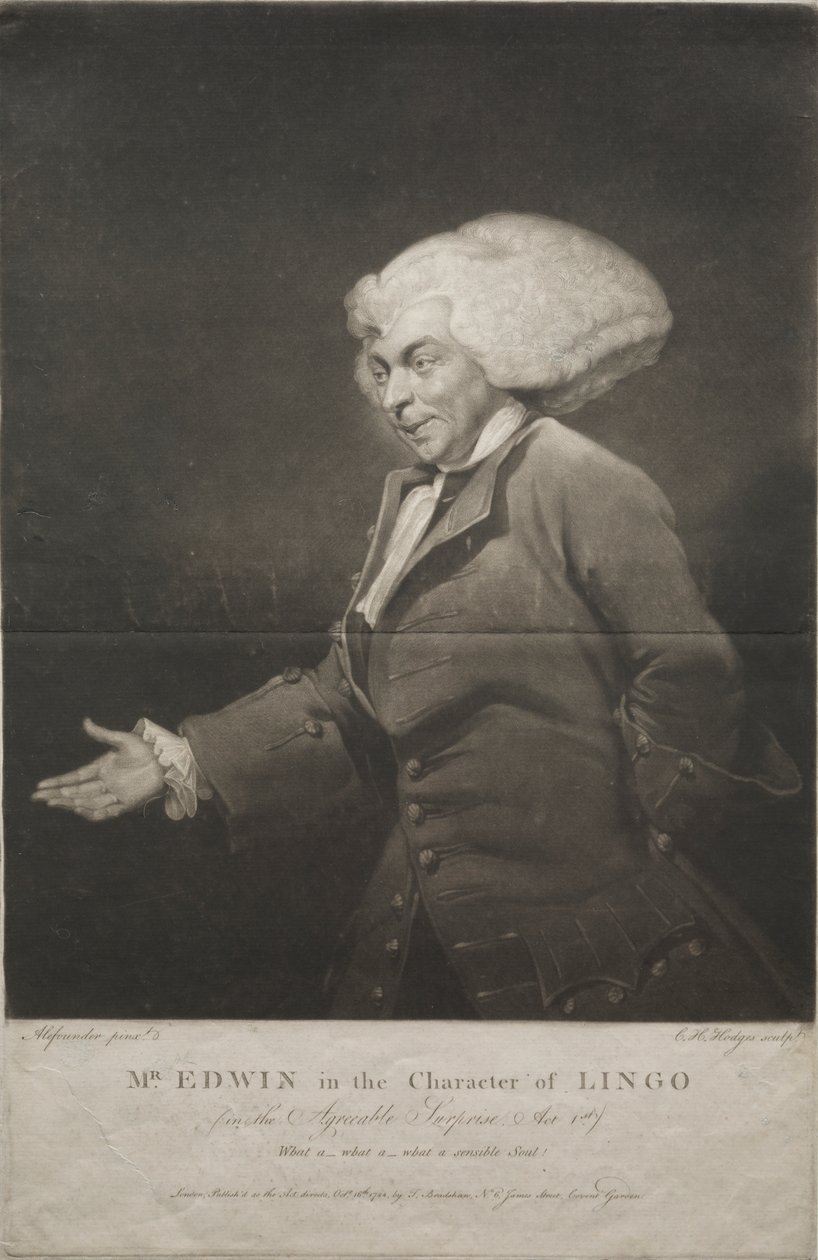 Mr. Edwin in the Character of Lingo by Charles Howard Hodges