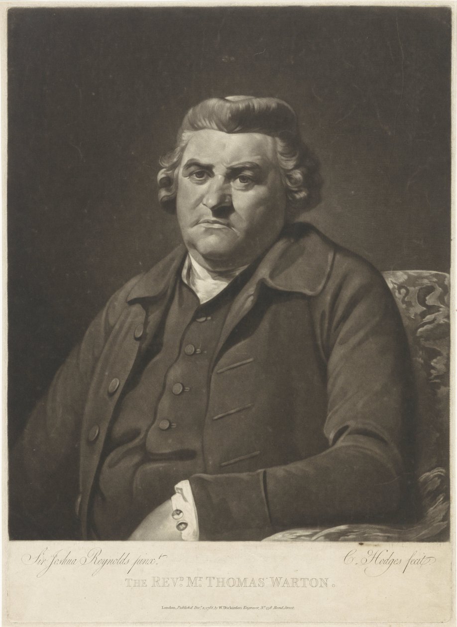 Portrait of Thomas Warton by Charles Howard Hodges