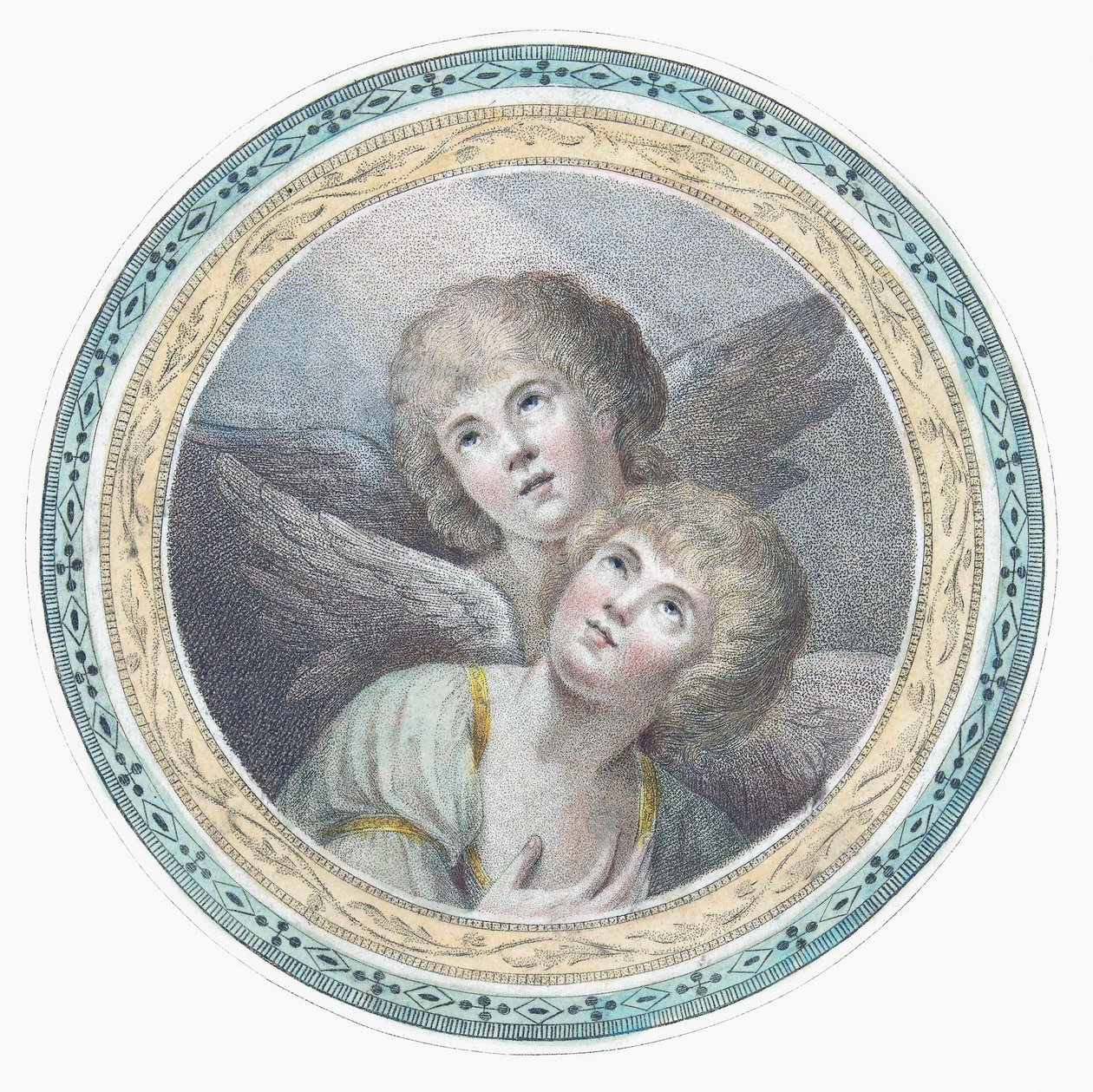 Two cherubim. Two angels by Charles Howard Hodges