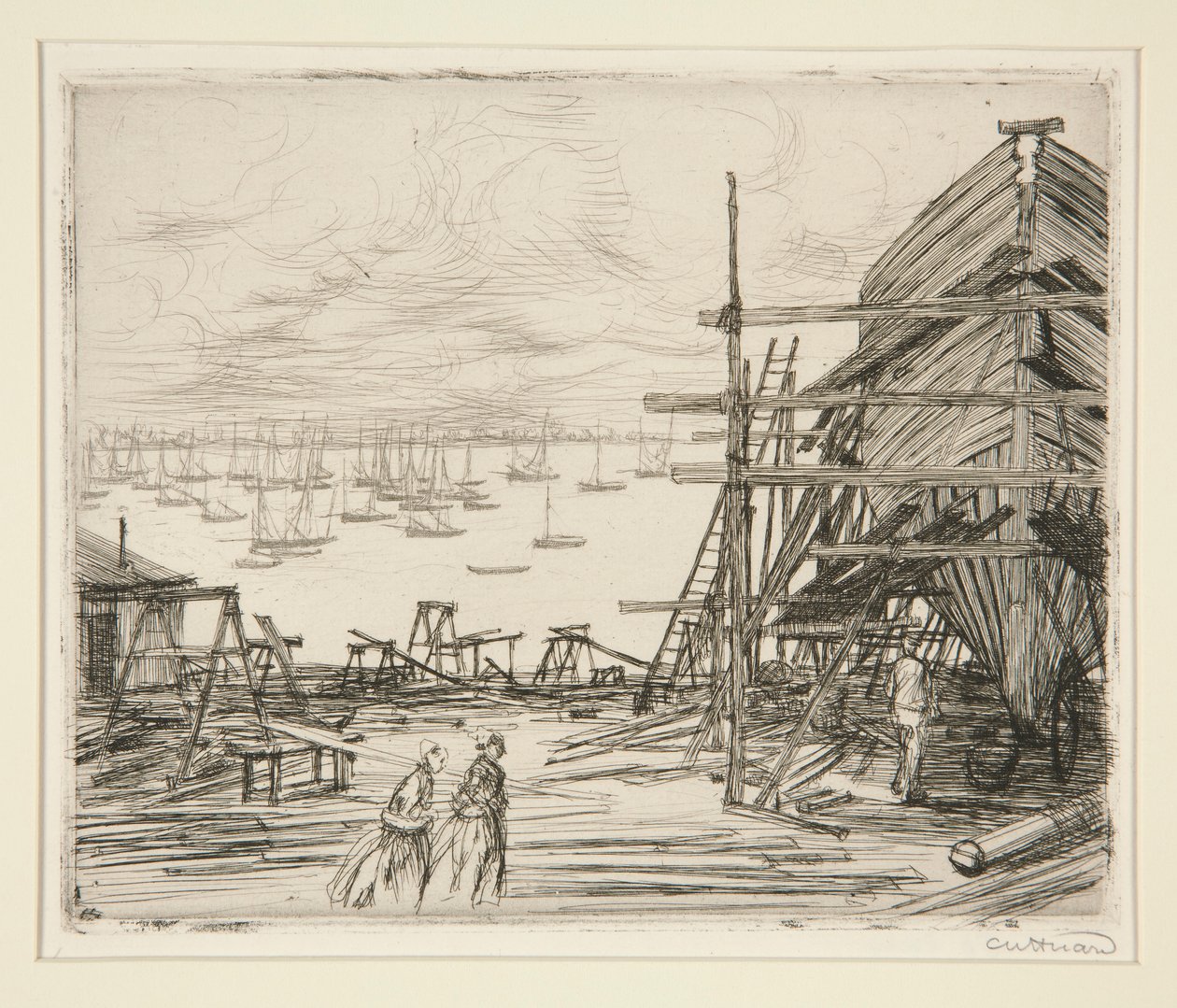 Chantiera at Cancale by Charles Huard