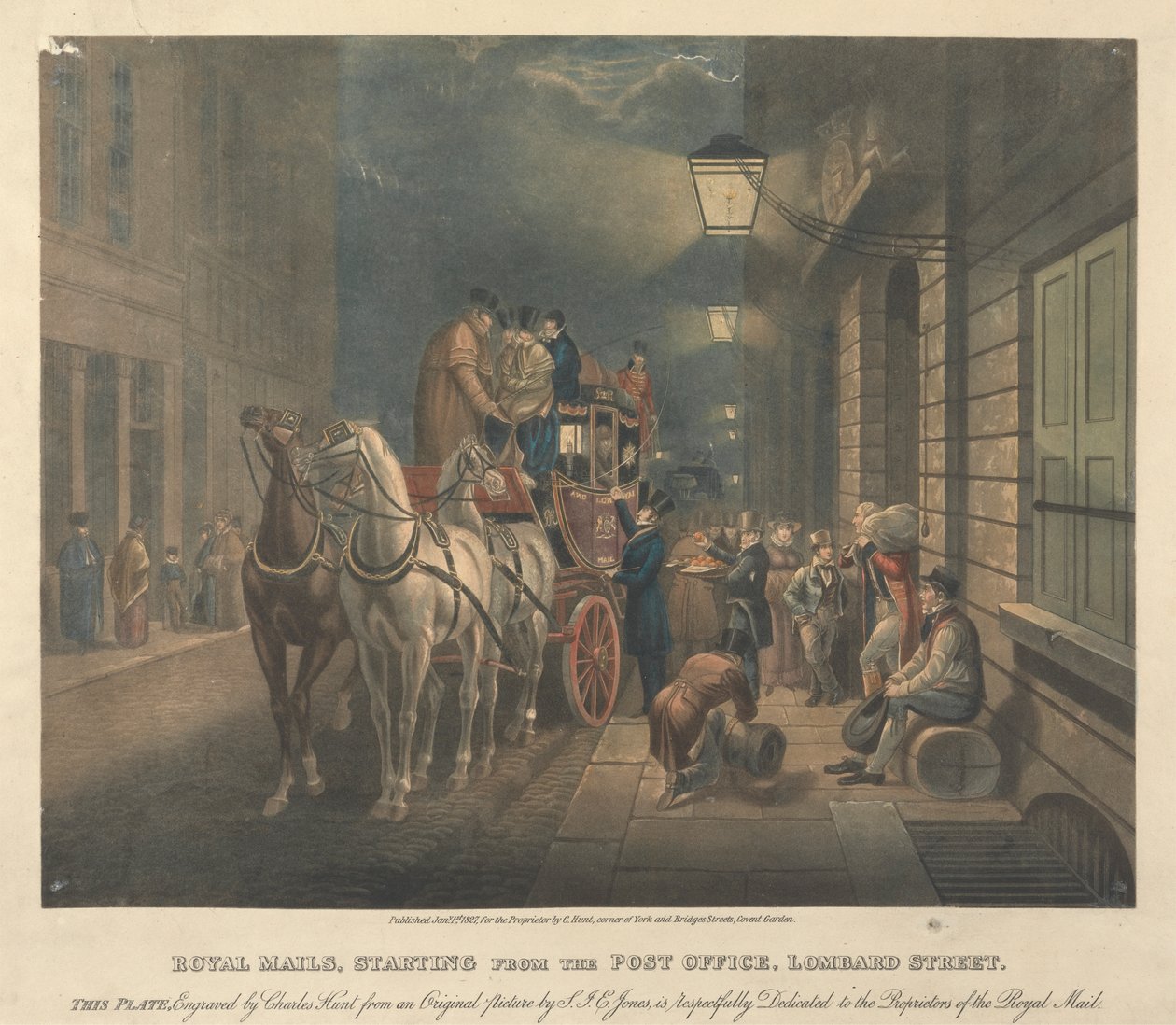 Royal Mails, Starting from the Post Office, Lombard Street by Charles Hunt