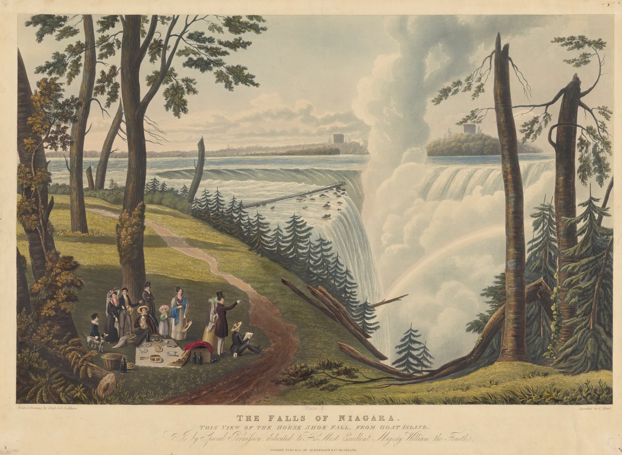 Falls of Niagara by Charles Hunt after James Pattison Cockburn