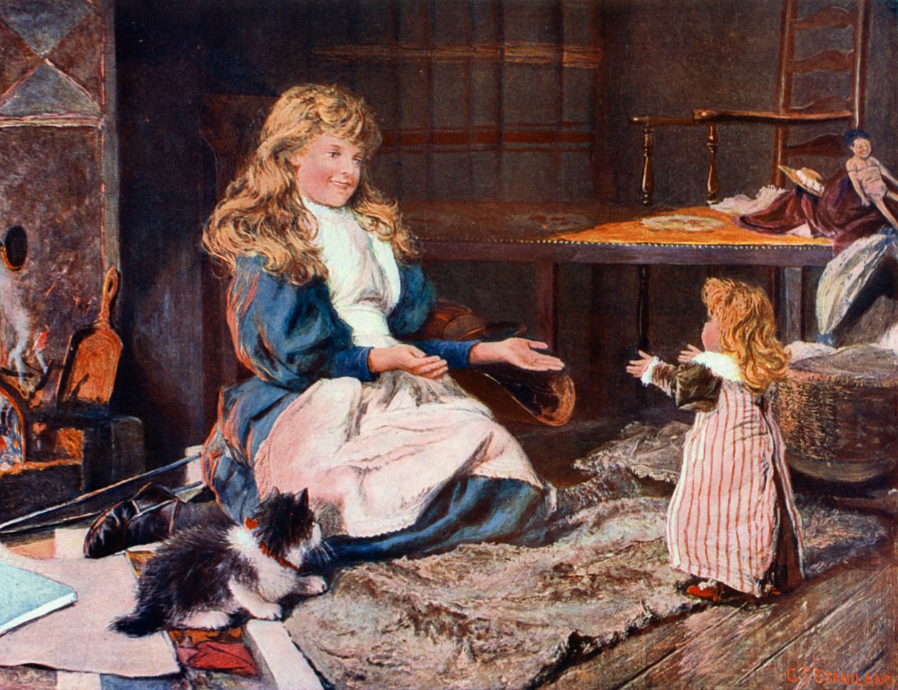"Come to Mother" by Charles J. (after) Staniland