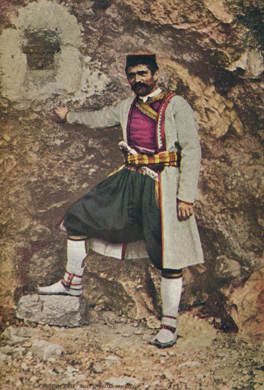 A Montenegrin in Holiday Costume by Charles J. S. Makin