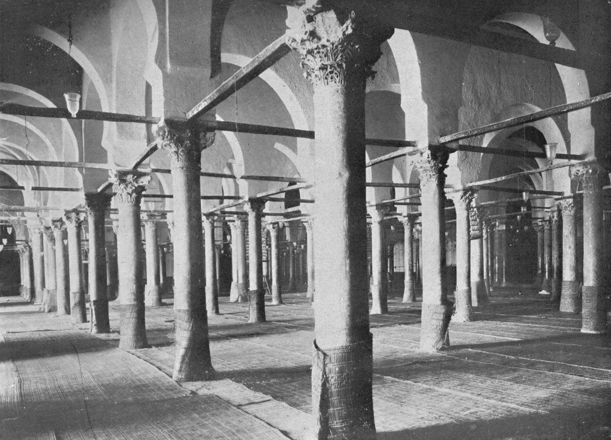 Kairouan: Interior of the Grande Mosque by Charles J. S. Makin