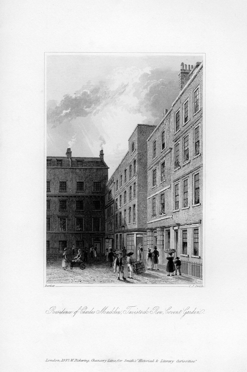 Exterior of the Last Residence of Charles Macklin, Tavistock Row, Covent Garden, 1840 by Charles J. Smith
