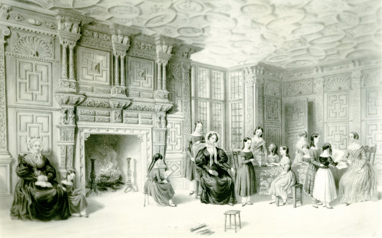 The Schoolroom at Campden House by Charles James Richardson