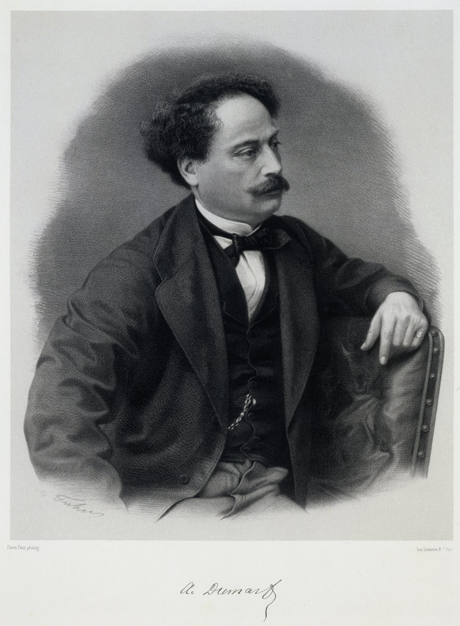 Alexandre Dumas, fils 1824-1895, Mid of the 19th cen.  by Charles Jeremie Fuhr