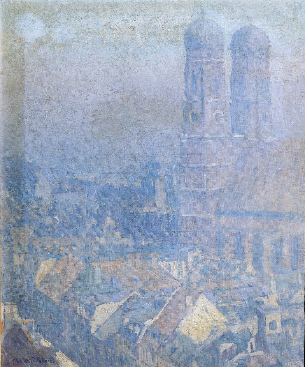 Morning Mist Munich by Charles Johann Palmié