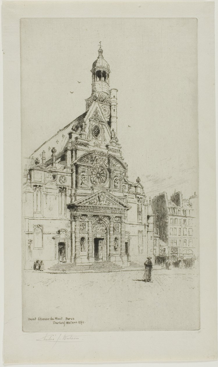 St. Etienne du Mont, Paris by Charles John Watson