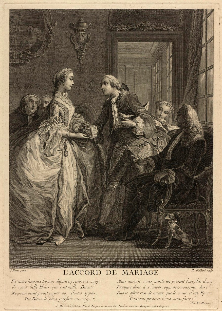 The Marriage Agreement by Charles Joseph Dominique Eisen