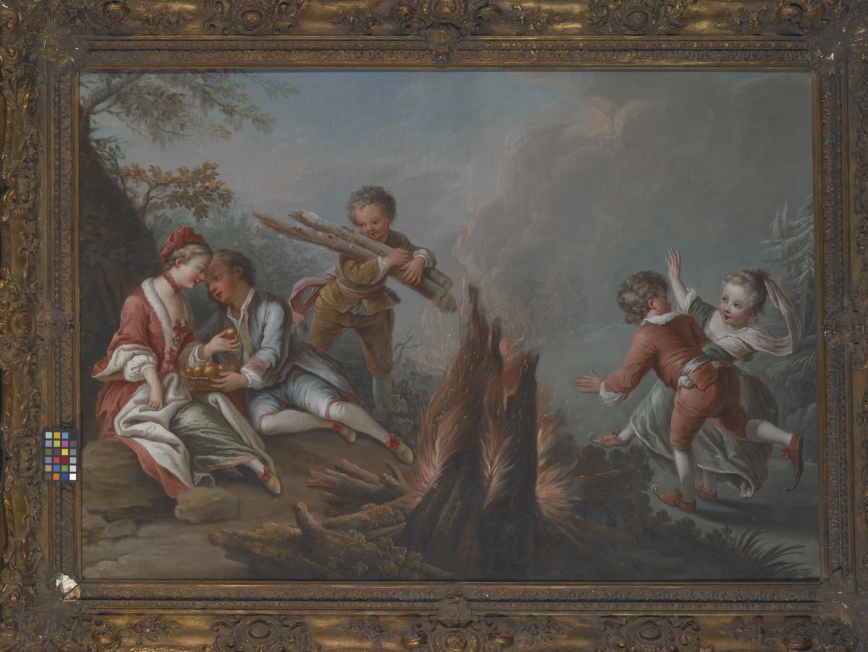 Pleasures Of Winter by Charles Joseph Dominique Eisen