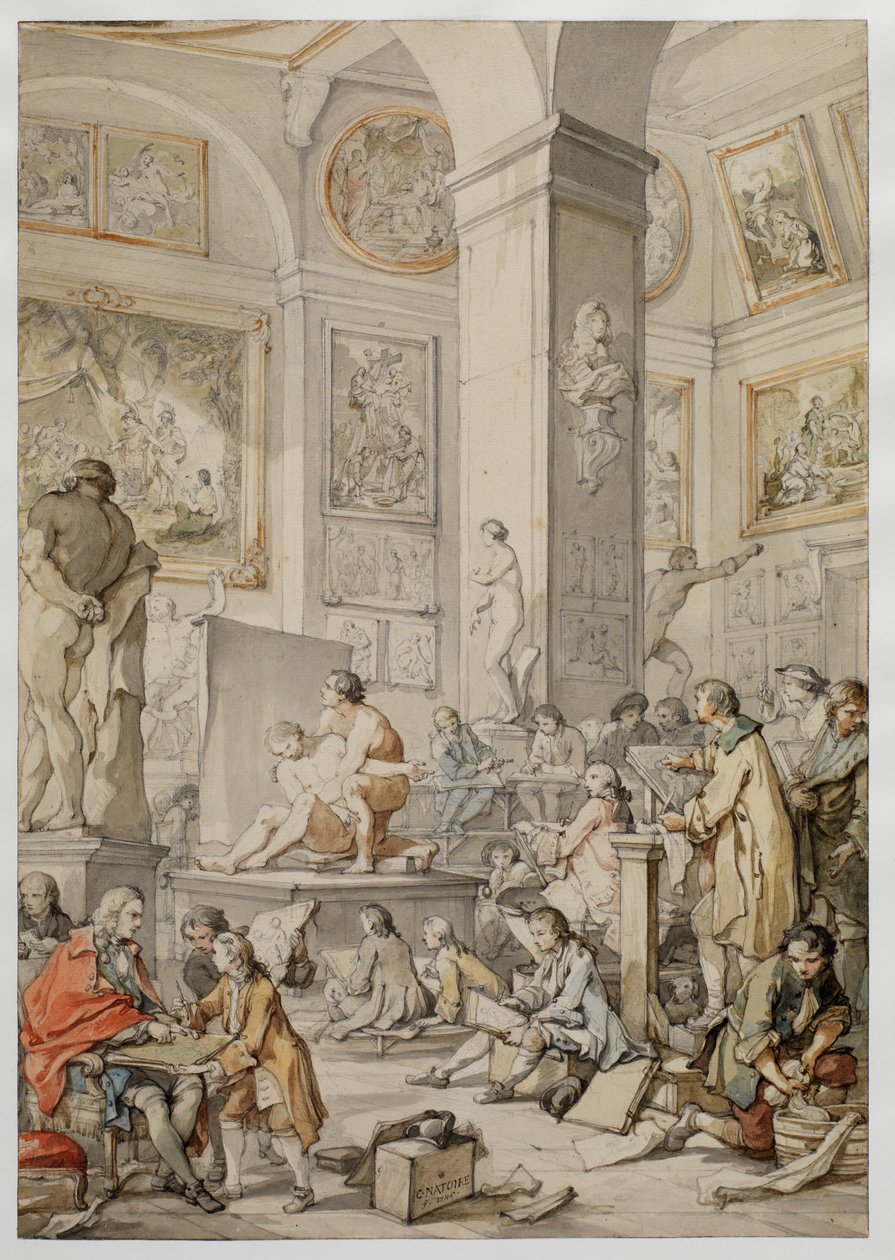 Life Class at the Royal Academy of Painting and Sculpture, 1746 by Charles Joseph Natoire