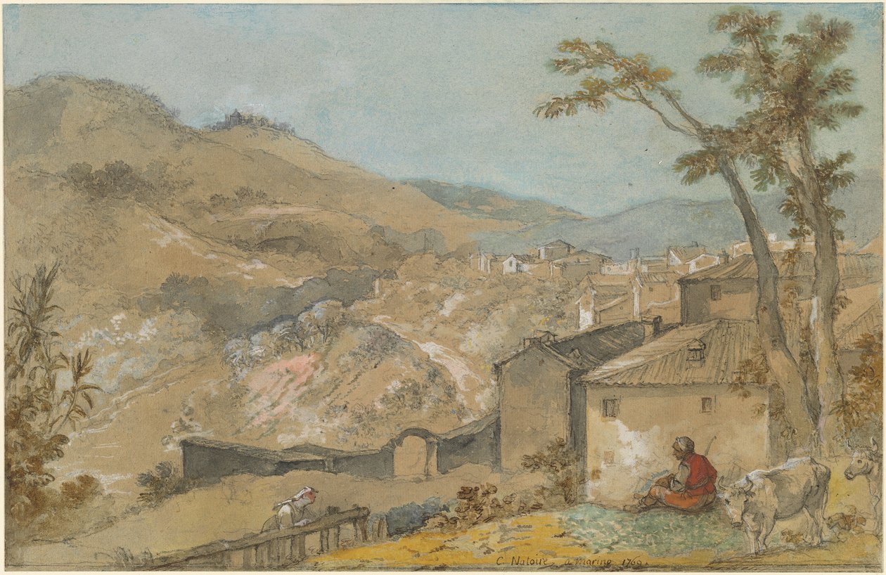 Marino and the Alban Hills by Charles Joseph Natoire