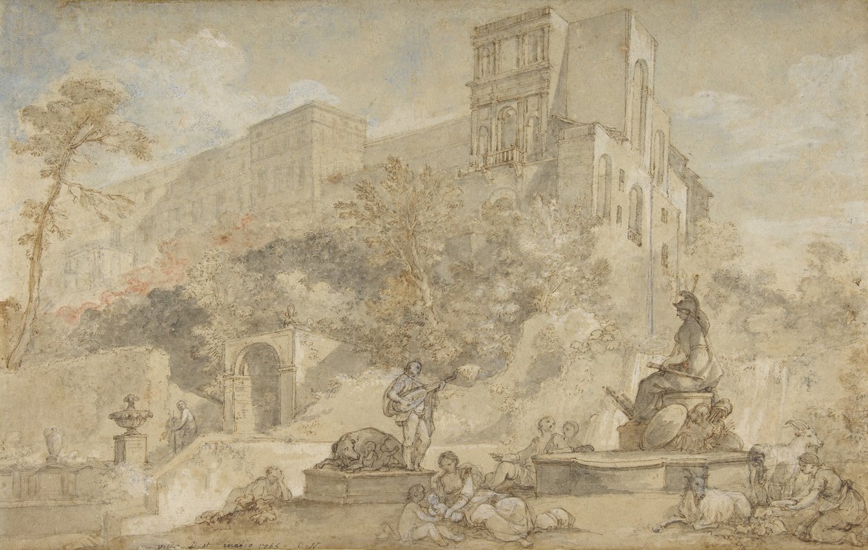 The Fountain of Rome at the Villa d
