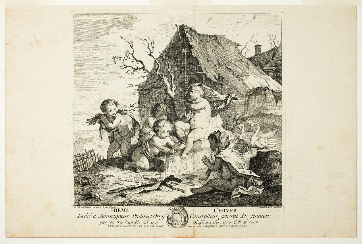 Winter, plate four from 