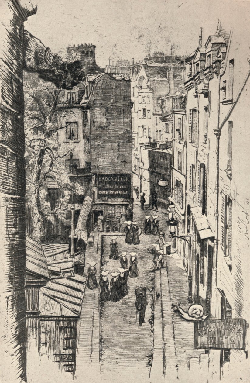 Rue des Pretres-St Séverin by Charles Jouas