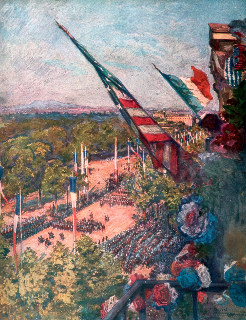 Grand Victory Parade, Avenue de la Grande Armée, Paris, France by Charles Jules Duvent