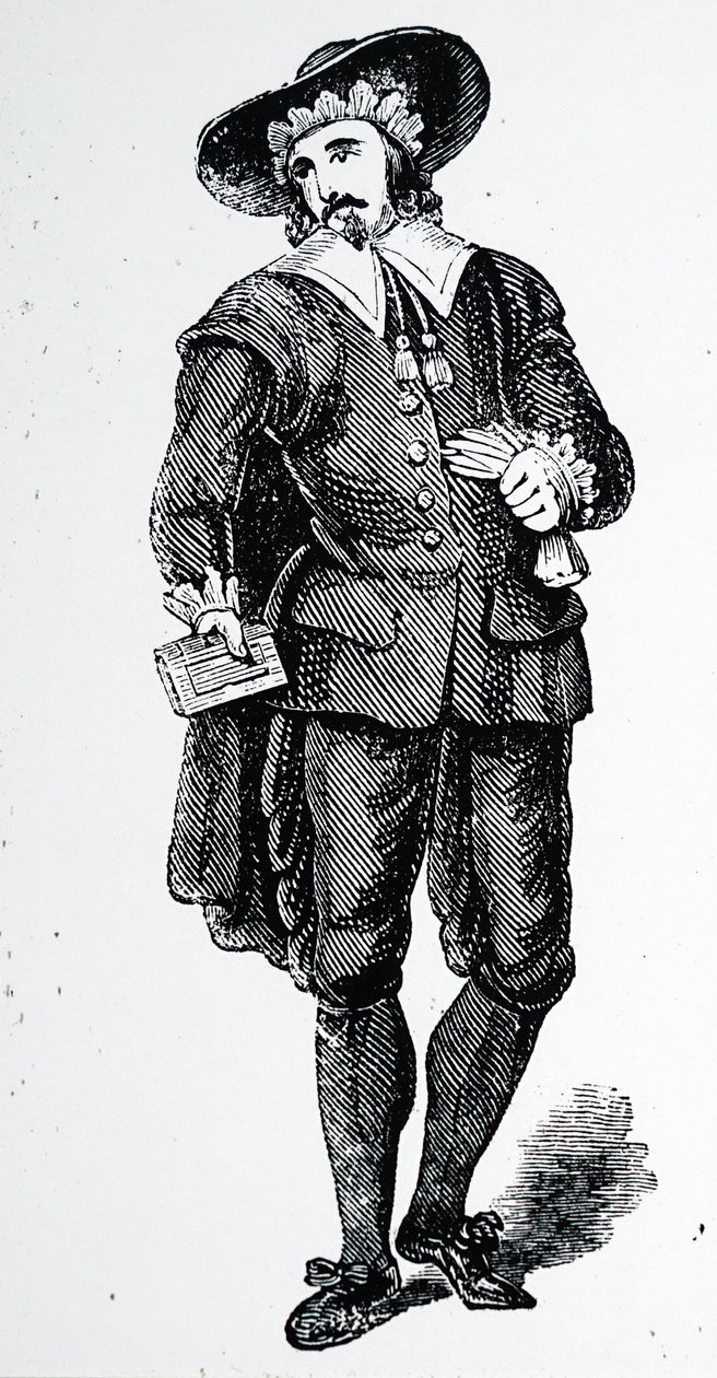 Man in Puritan Dress by Charles Knight