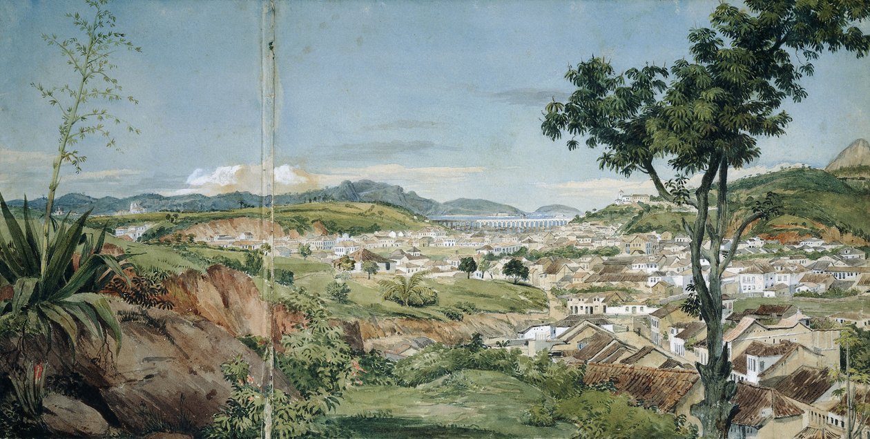 New Town of Rio de Janeiro from the Livramiento, c. 1825-6 by Charles Landseer