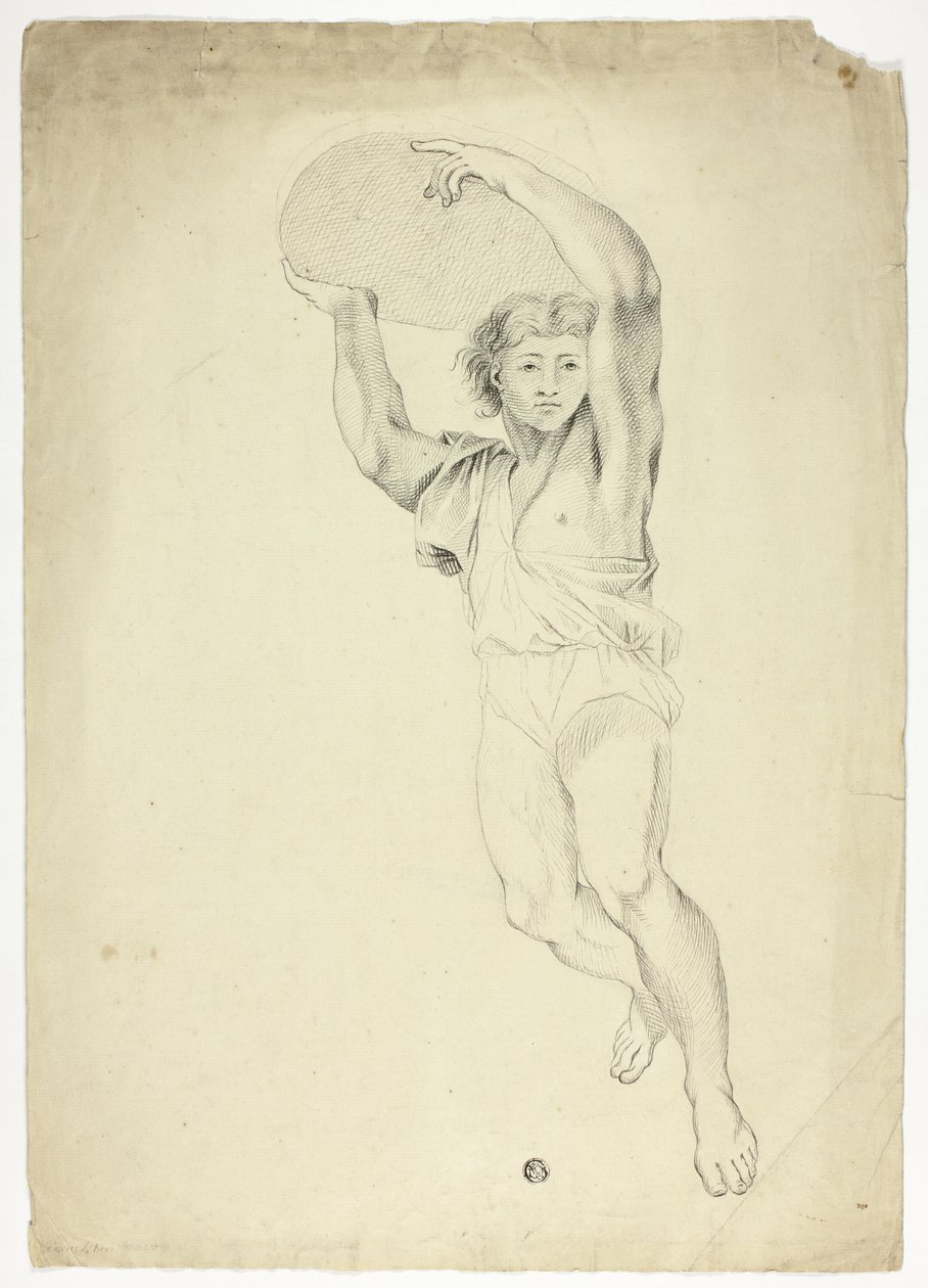 Boy Carrying Weight by Charles Le Brun