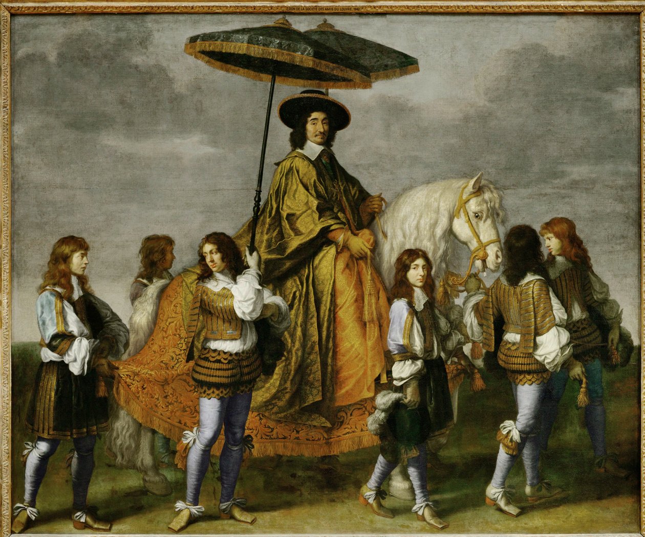 Chancellor Pierre Seguier on horseback, the young Dauphin, later Louis XIV by Charles Le Brun