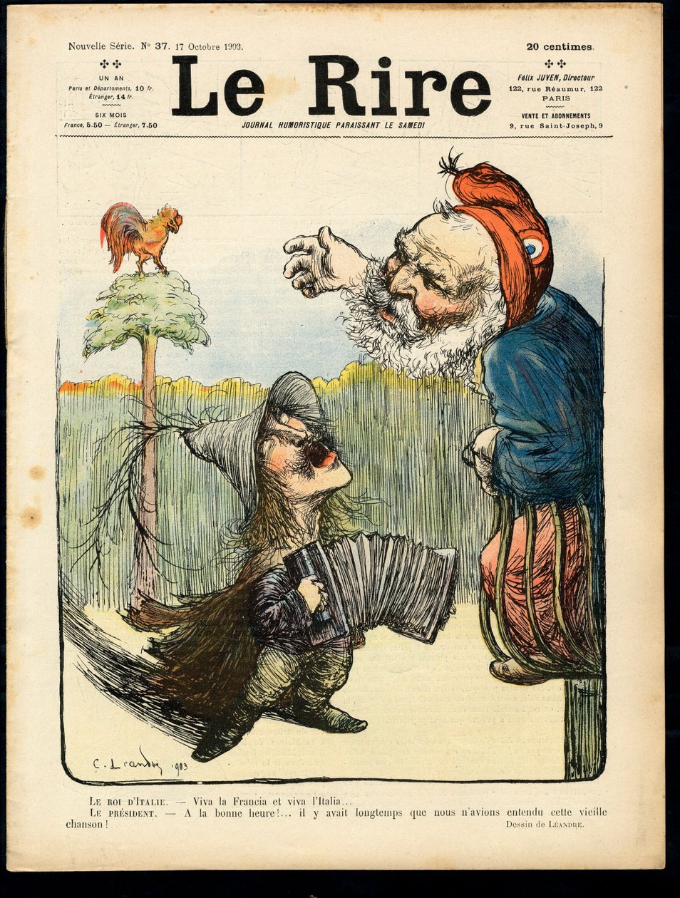 Cover of The Laughter, Satirical in Colors by Charles Leandre