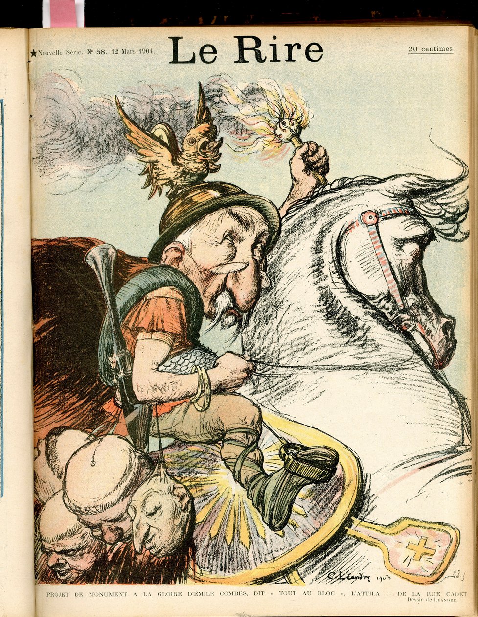 Illustration of Charles Leandre for the Cover of Le Rire, no 58 by Charles Leandre