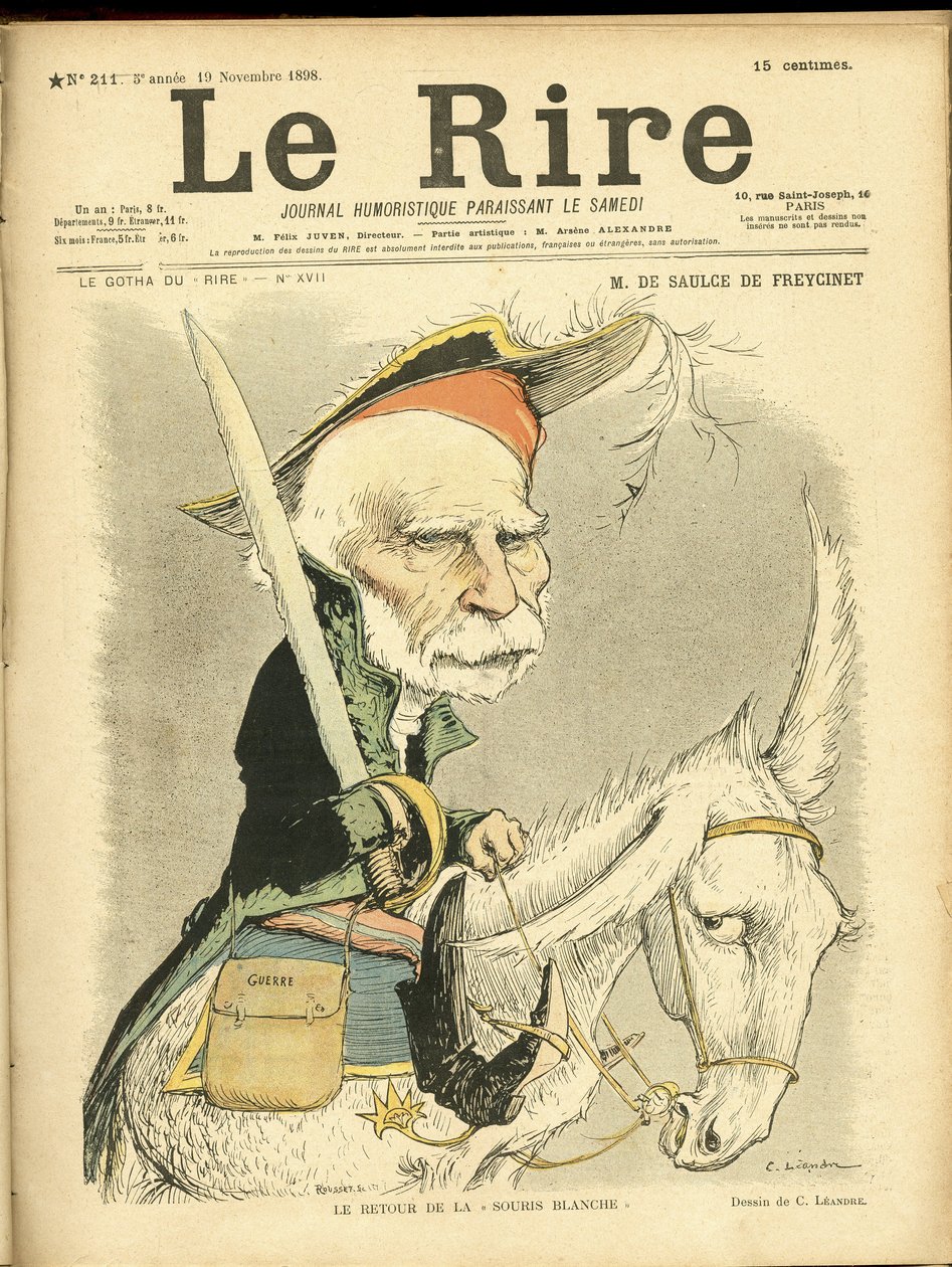 Illustration of Charles Leandre in Le Rire by Charles Leandre