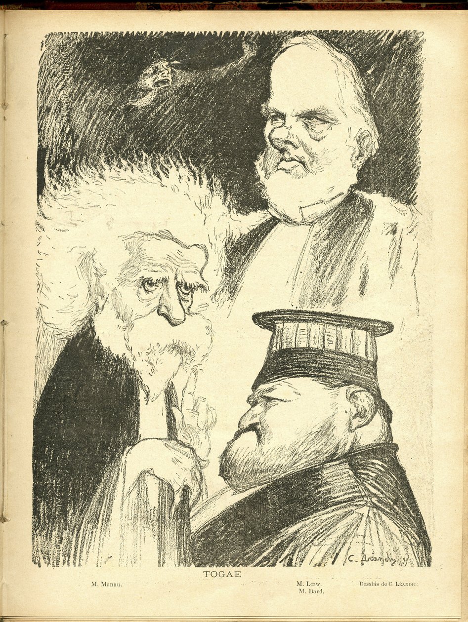 Illustration of Charles Leandre (1862-1934) in Le Lire by Charles Leandre