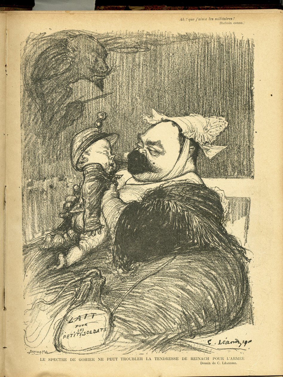 Illustration of Charles Leandre (1862-1934) in Le Lire by Charles Leandre