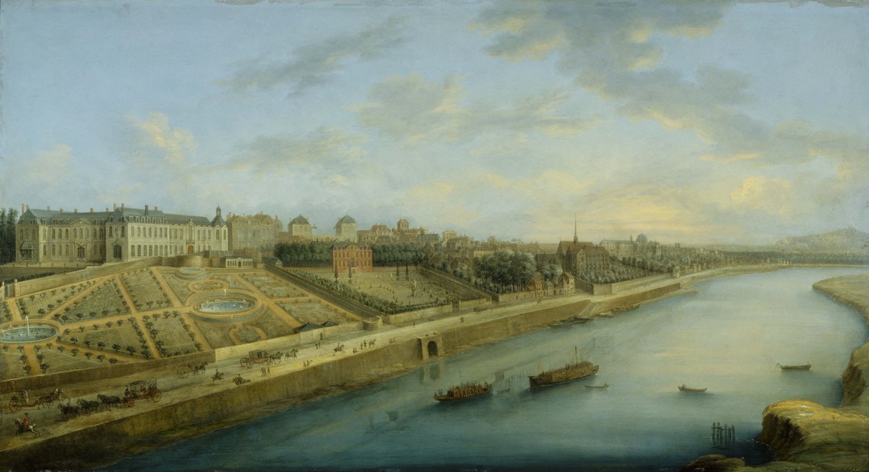 Passy and Chaillot Seen from Grenelle, circa 1743 by Charles Leopold Grevenbroeck