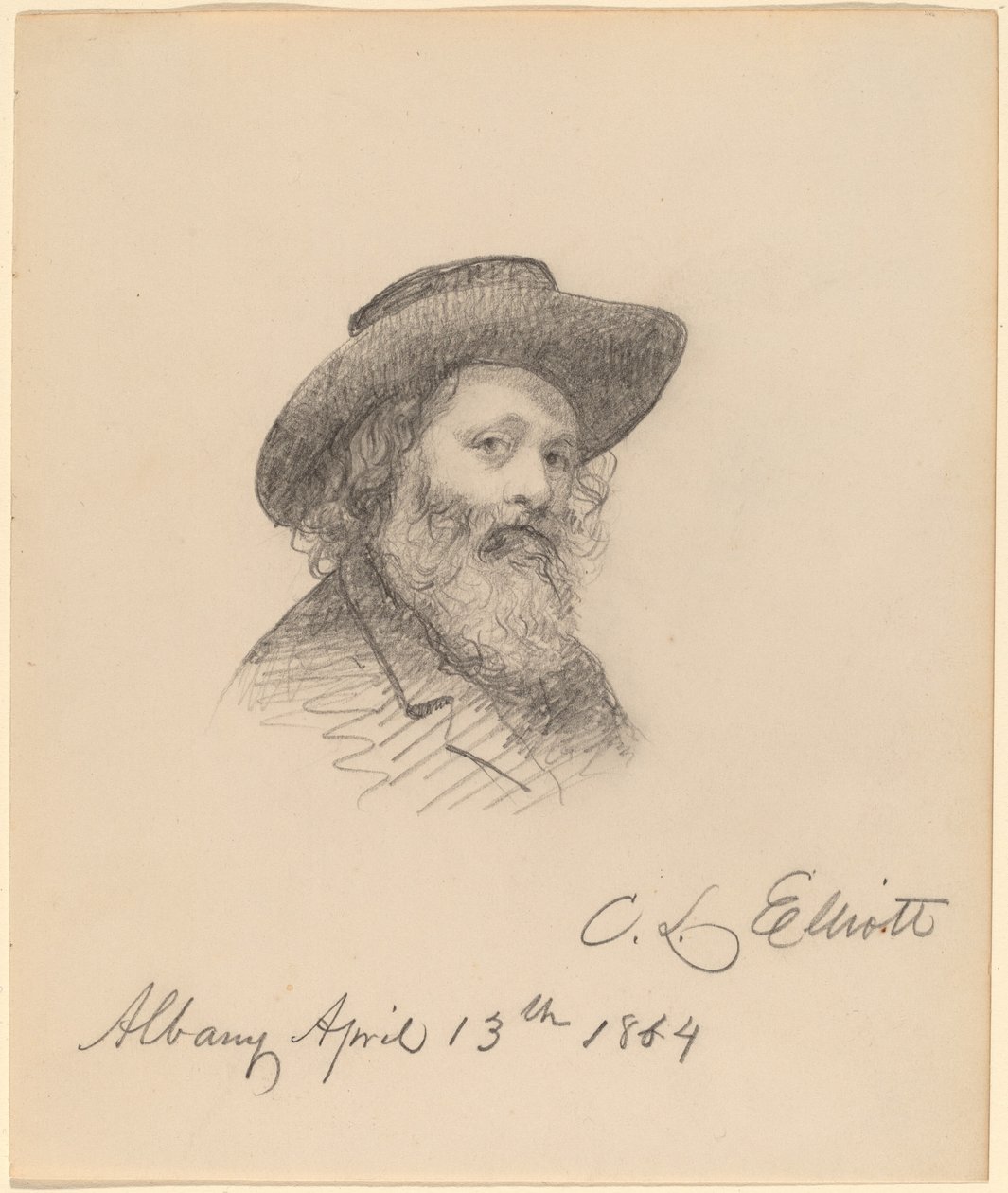 Portrait of the Artist Asa W. Twitchell by Charles Loring Elliott