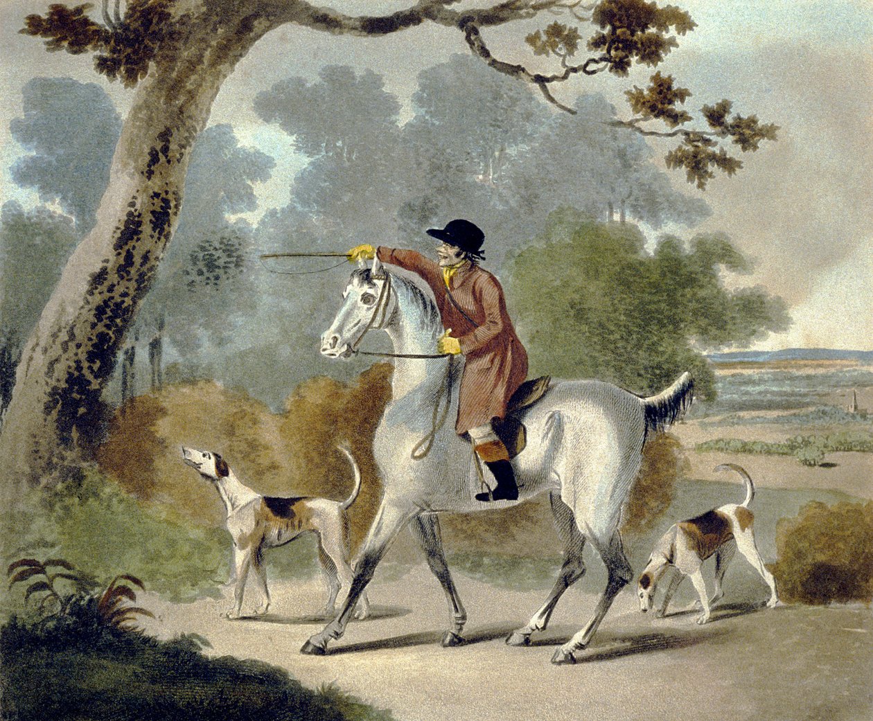 Push Him Tom Boy, from The Pytchley Hunt (engraved by F. Jukes)