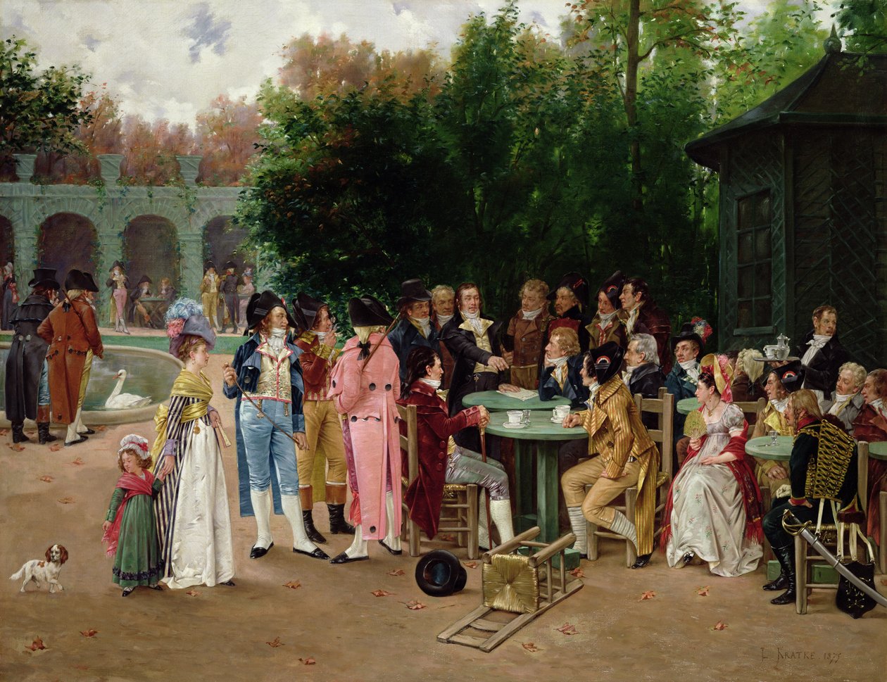 An Attentive Audience by Charles Louis Kratke