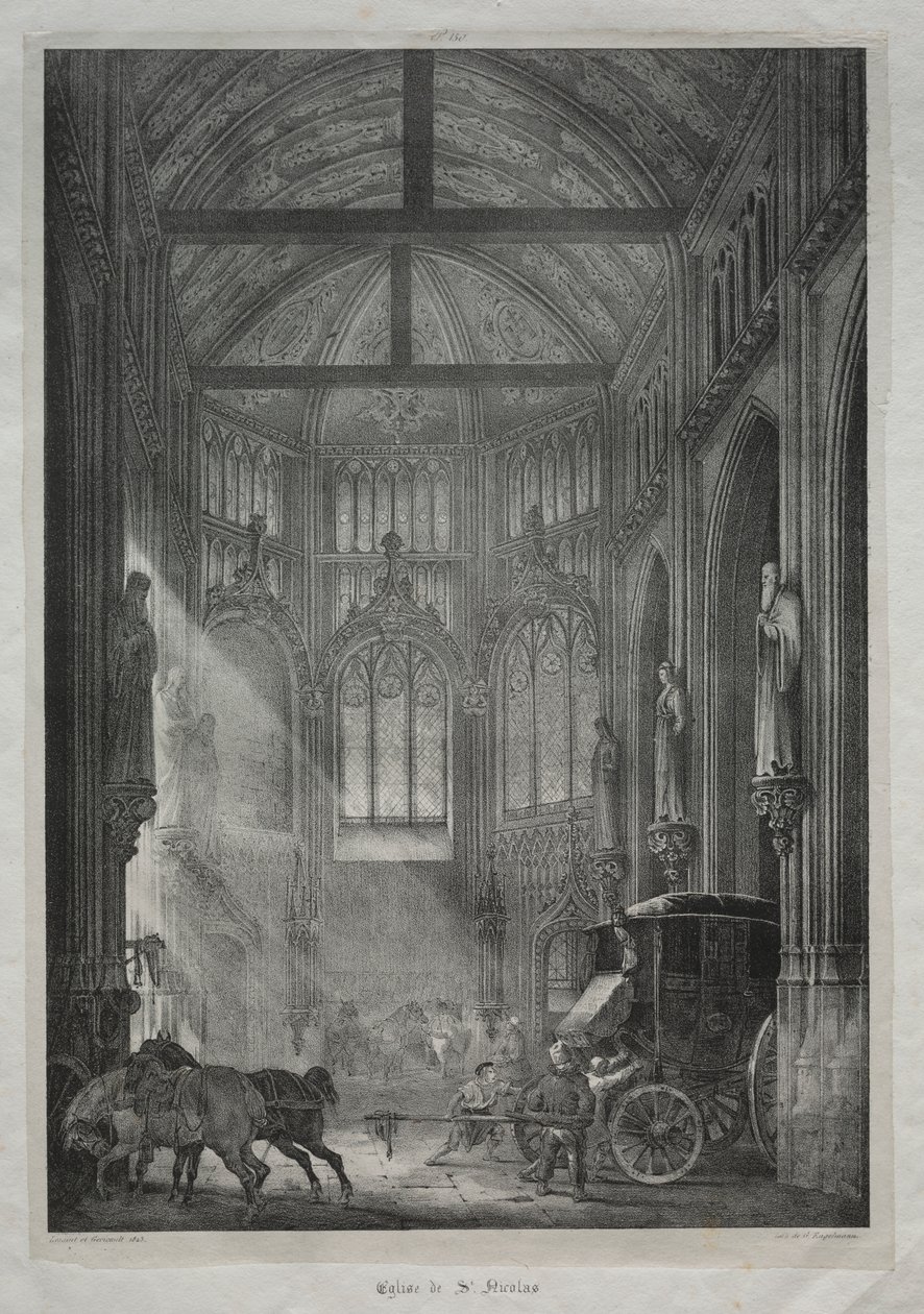 Church of St. Nicholas, Rouen by Charles Louis Lesaint