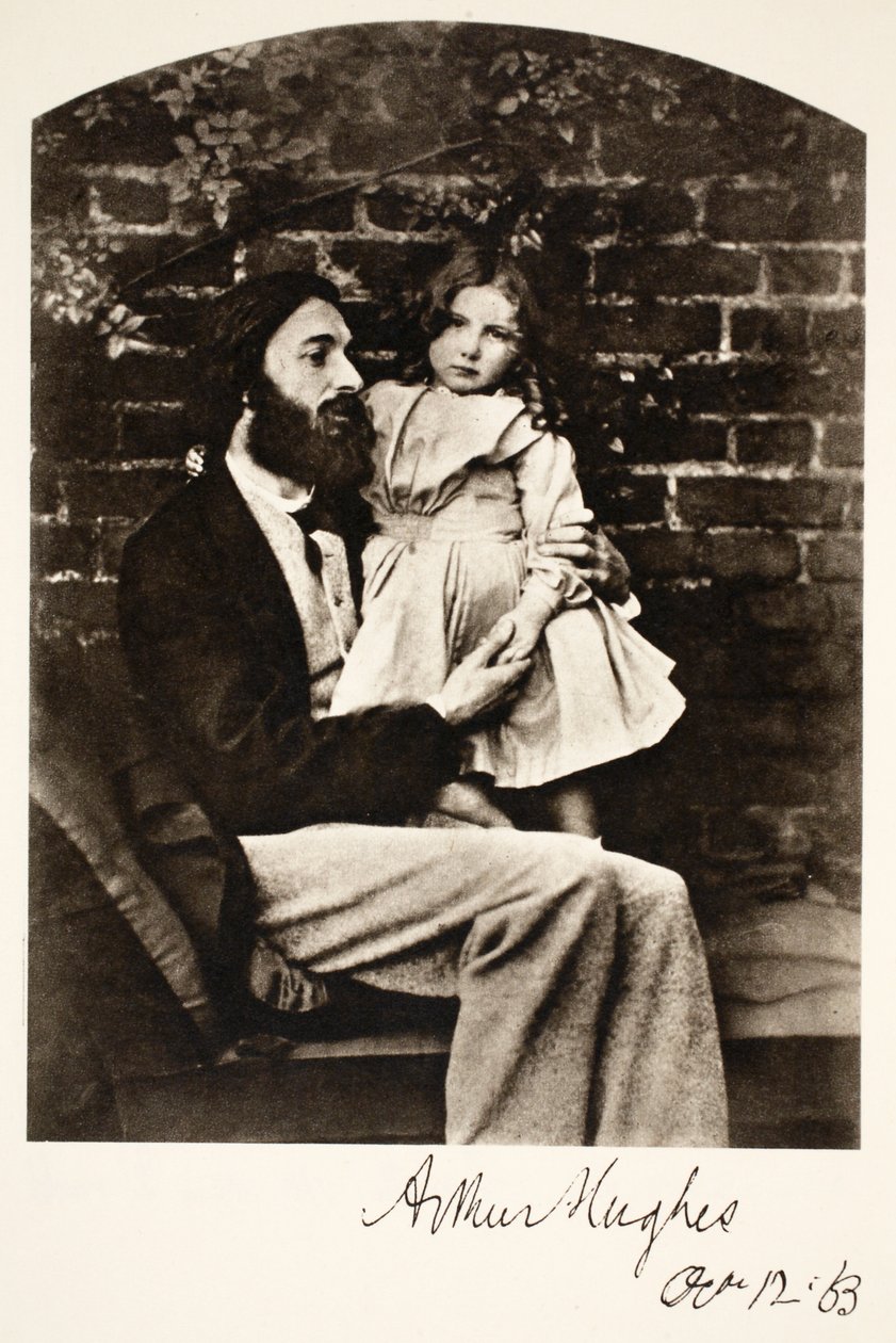 Arthur Hughes and his Daughter Agnes, 12th October 1863 by Charles Lutwidge Dodgson