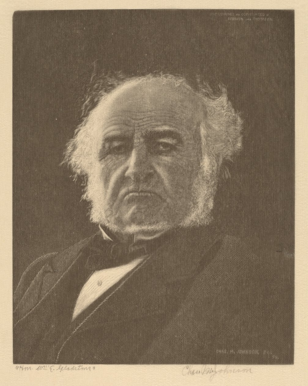 William Gladstone by Charles M. Johnson
