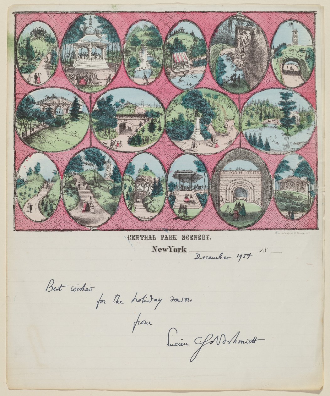 Central Park Scenery (New York) by Charles Magnus