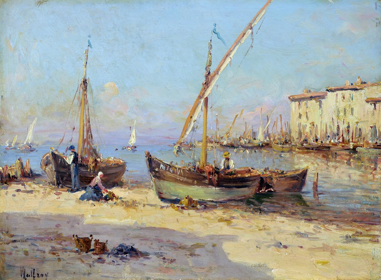 View of Martigues by Charles Malfroy