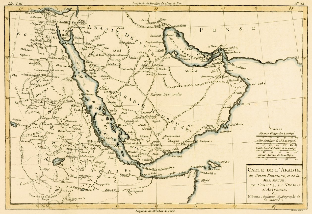 Arabia, the Persian Gulf and the Red Sea, with Egypt, Nubia and Abyssinia, from 